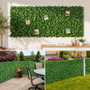 Set 2 Bucati Gard Artificial cu Frunze Verzi, 300 x 100 cm/Buc, 6 m² Total, pentru Balcon, Terasa, Gard si Decor, Interior/Exterior