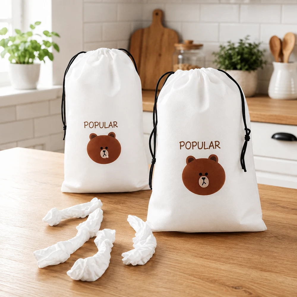 Set 500 Saculeti Alimentari Elastici pentru Pastrarea Alimentelor