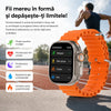 Ceas Smart Ultra cu 3 Curele – Apeluri Bluetooth, Monitorizare Activitate, Moduri Sport, IP65