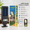 Set 4 Lămpi Solare LED cu Senzor de Mișcare, 60 LED, 800 lm, 3 Moduri, Telecomenzi