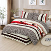 Lenjerie de Pat Premium 4 Piese din Finet – Animal Print, Model H798