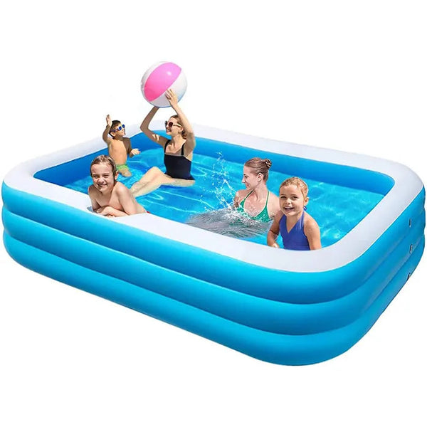 Piscina gonflabila , 200x150x50 cm, 2 inele, Family Pool XL CALITATE PREMIUM