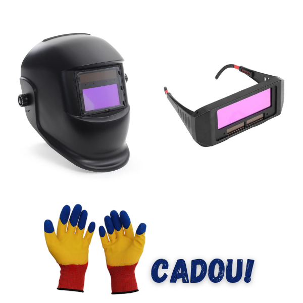 Pachet pentru sudura: Masca Sudura Automata cu Cristale + Ochelari protectie sudura + Manusi CADOU