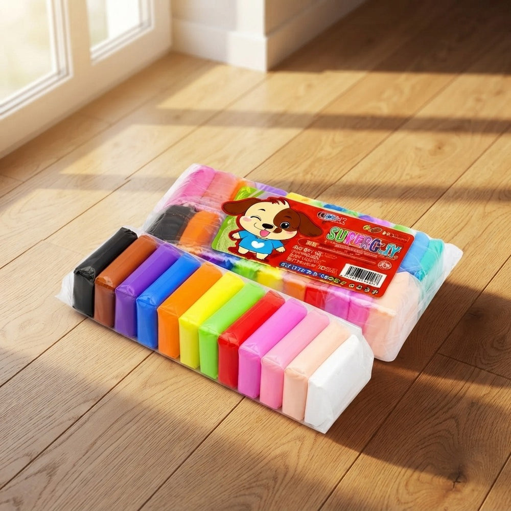 Set 36 Bucati Plastelină Inteligentă Tip Spumă, Multicoloră, Ușor de Modelat